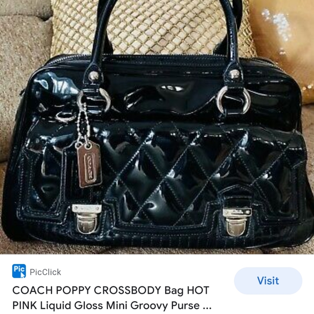 Black coach purse